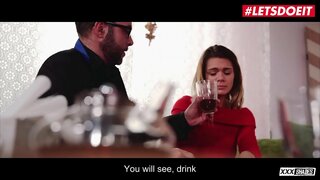 LETSDOEIT - Sexy Girl Lara Väster Blåser Och Knullar Med Ett Hjärta Krossat Pappa